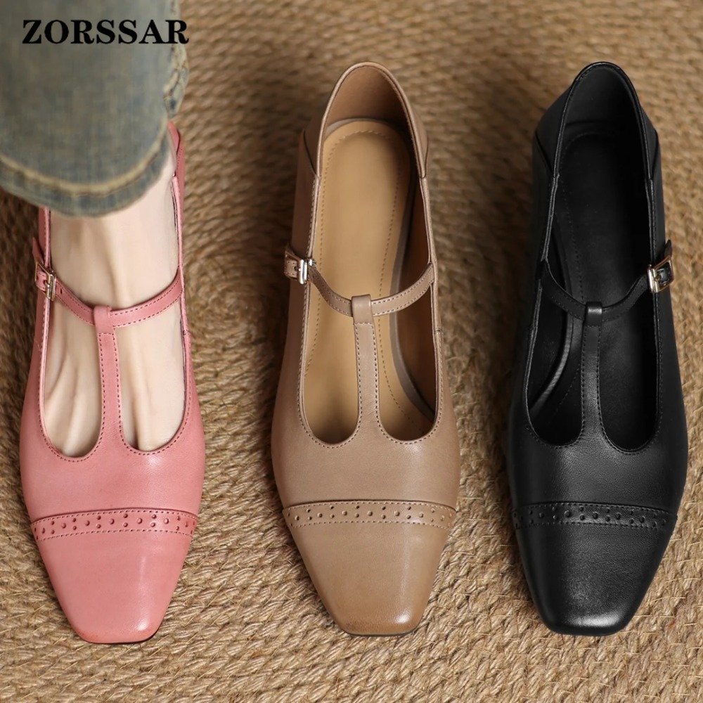 Men Fashion Elegant - Plus Size 34-41 Women's Cow Leather