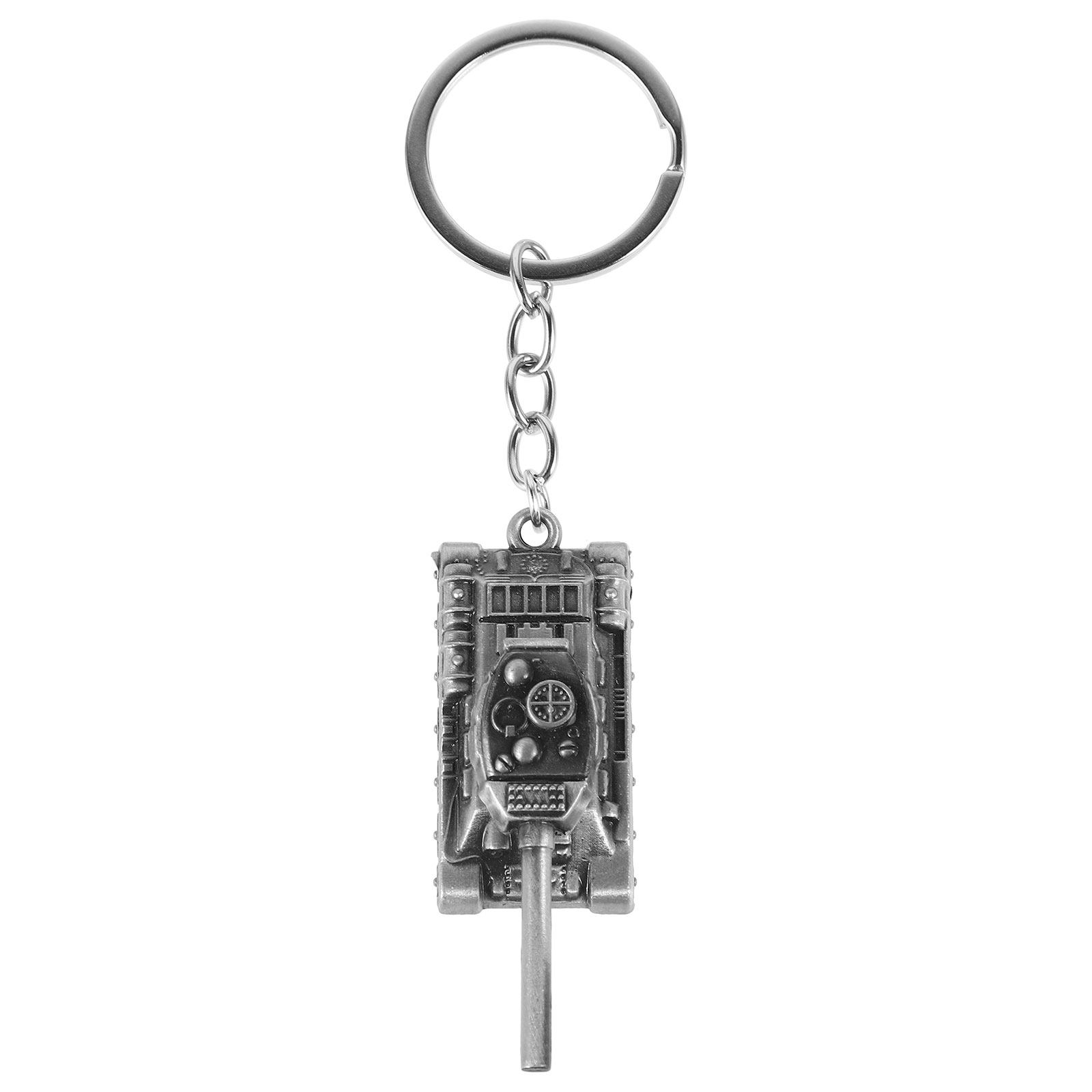 Men'S Fashion Rings - Premium Alloy 3D Tank Keychain Compact