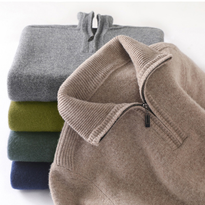 Knitted Cardigan Men - Autumn/Winter New Men's 100% Pure Wool