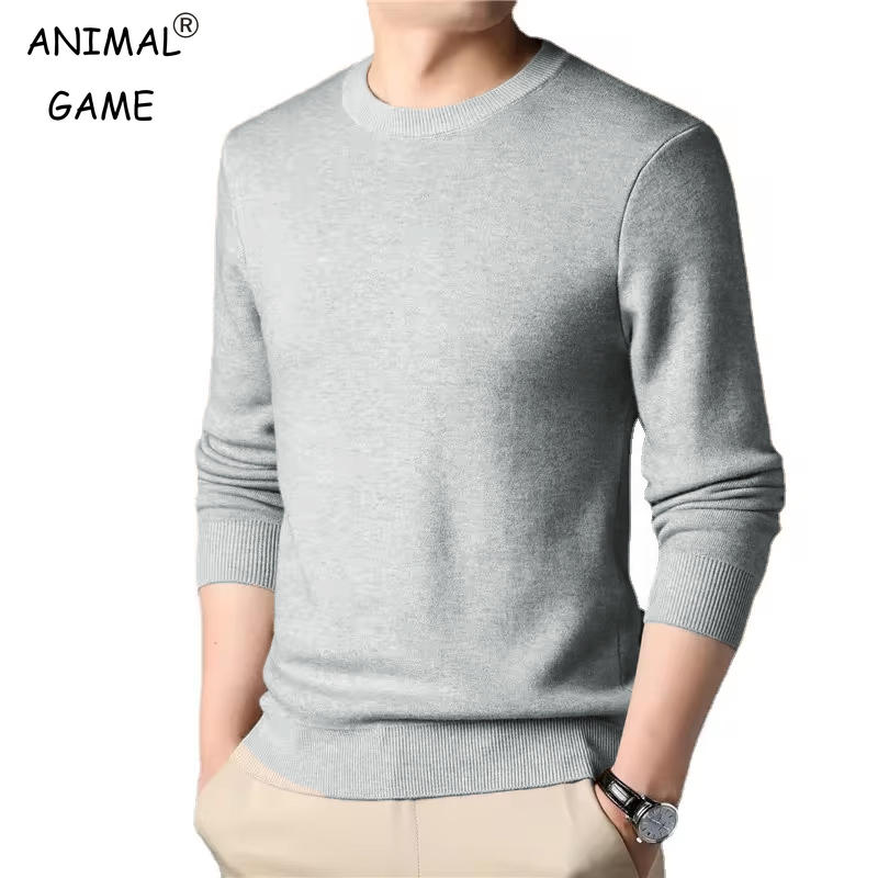 Knitted Cardigan Men - Men's Solid Color Knitted Pullover Sweater