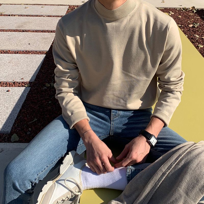 Half-turtleneck Sweater for Me - Knitted Cardigan Men recensie en prijs