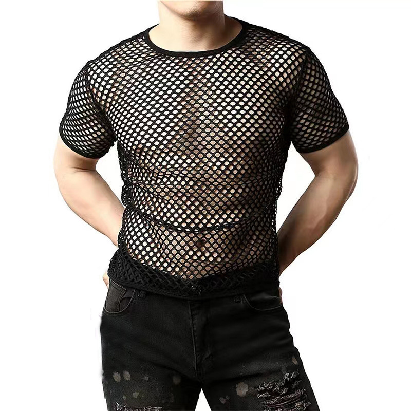 Sexy Hollow Out Mens Black Fis - Men'S Fashion Night Out recensie en prijs