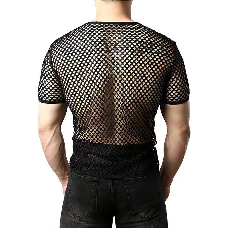 Sexy Hollow Out Mens Black Fis - Men'S Fashion Night Out recensie en prijs