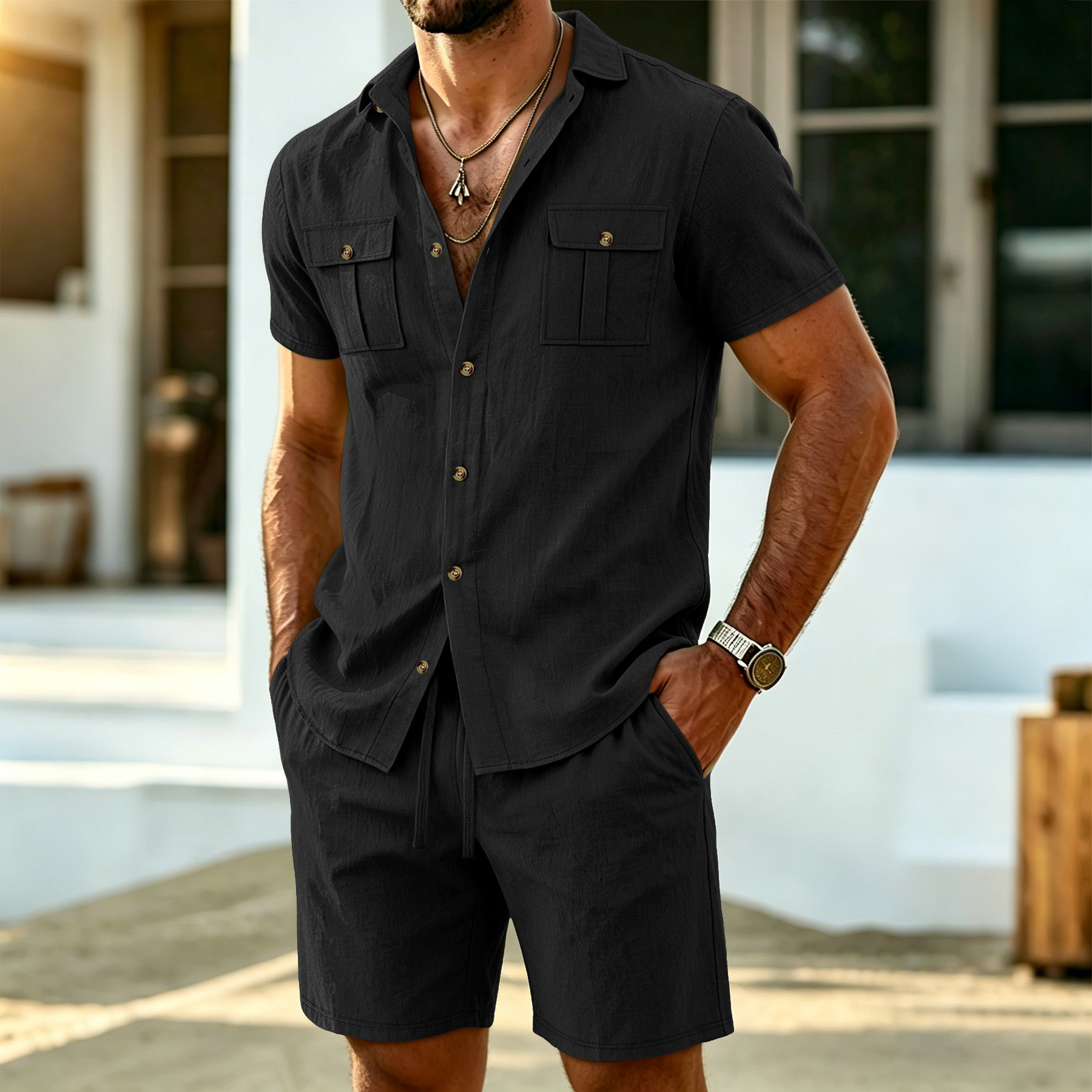 New summer men's linen outdoor - Men'S Fashion For Summer recensie en prijs