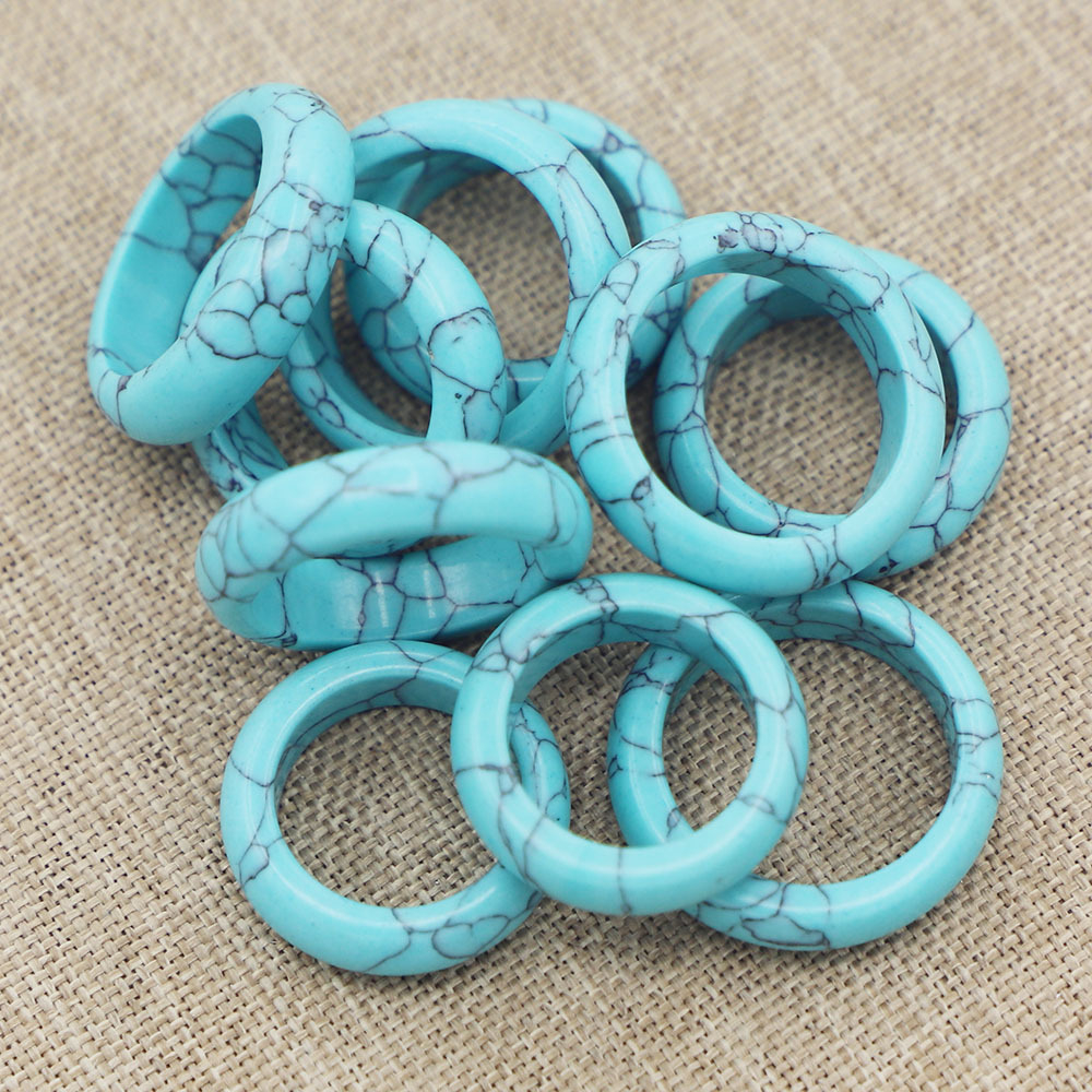 Turquoise Stone Ring 1PC Semi- - Mens Fashion In 1920 recensie en prijs
