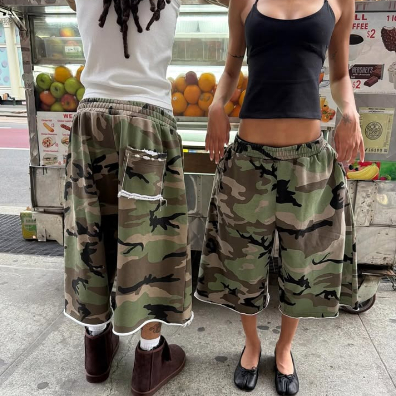 Harajuku Hip Hop Camo Shorts C - Mens Fashion Camo Pants recensie en prijs