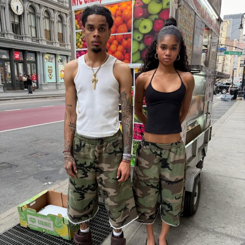 Harajuku Hip Hop Camo Shorts C - Mens Fashion Camo Pants recensie en prijs