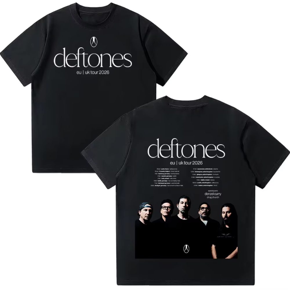 Deftones EU UK Tour 2026 T-shi - Men'S Fashion Uk 2026 recensie en prijs