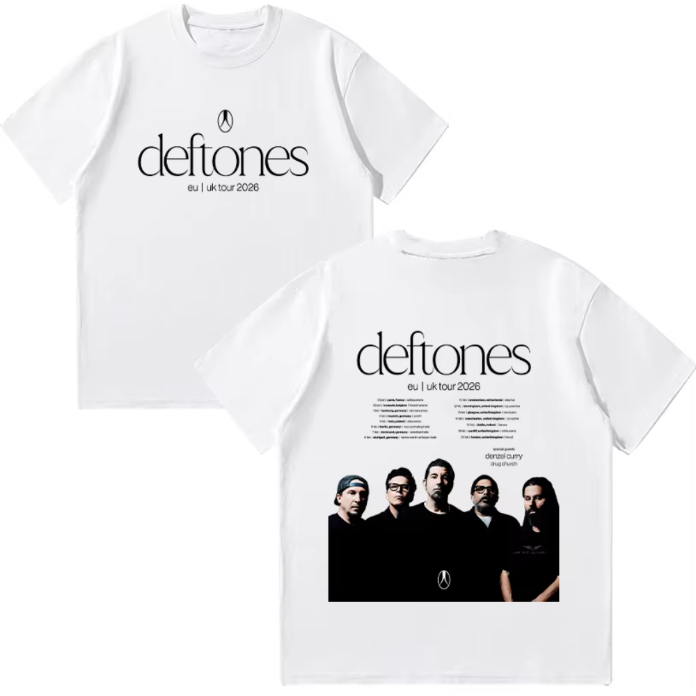 Deftones EU UK Tour 2026 T-shi - Men'S Fashion Uk 2026 recensie en prijs