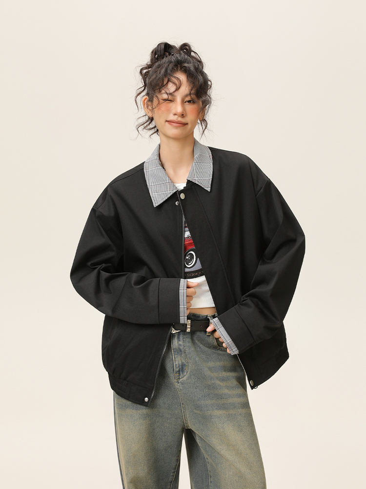 Miu Style False Two-Piece Harr - Harrington Jacket recensie en prijs