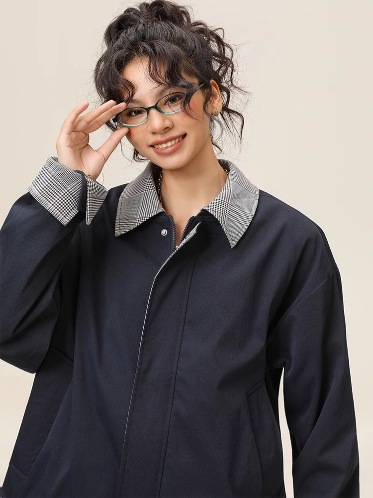 Miu Style False Two-Piece Harr - Harrington Jacket recensie en prijs