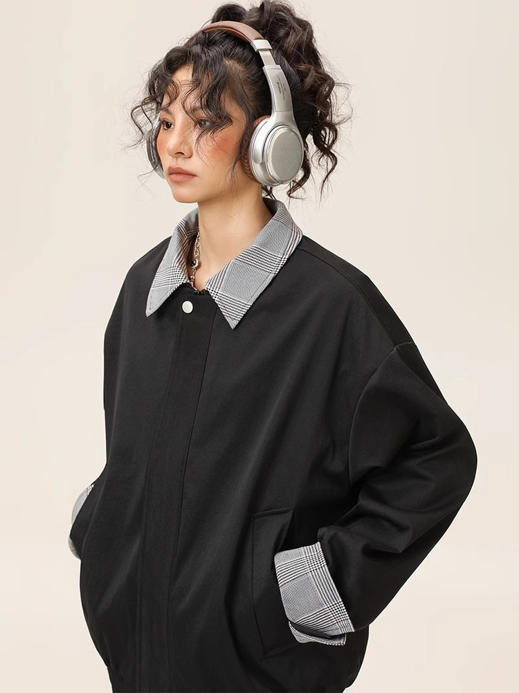 Miu Style False Two-Piece Harr - Harrington Jacket recensie en prijs