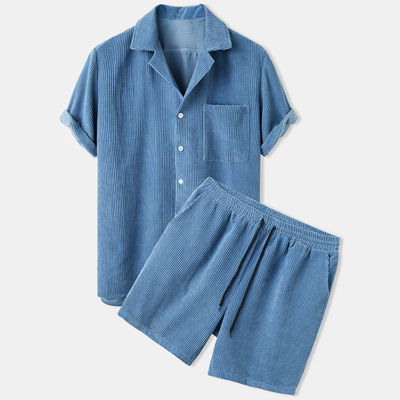 Mens Summer Corduroy Hawaiian  - Track Suit Men recensie en prijs