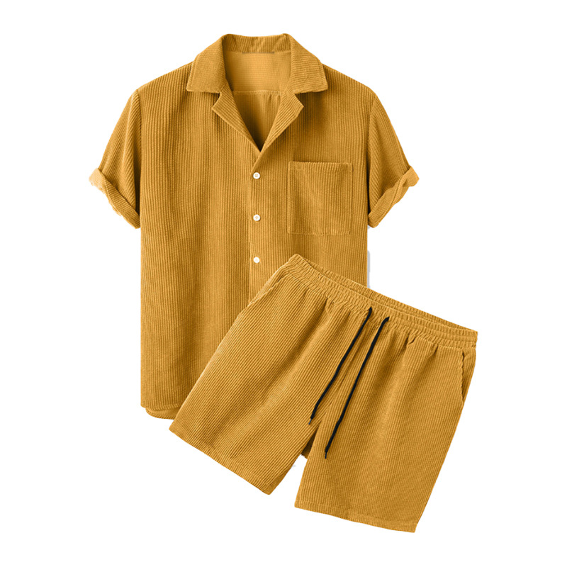 Mens Summer Corduroy Hawaiian  - Track Suit Men recensie en prijs