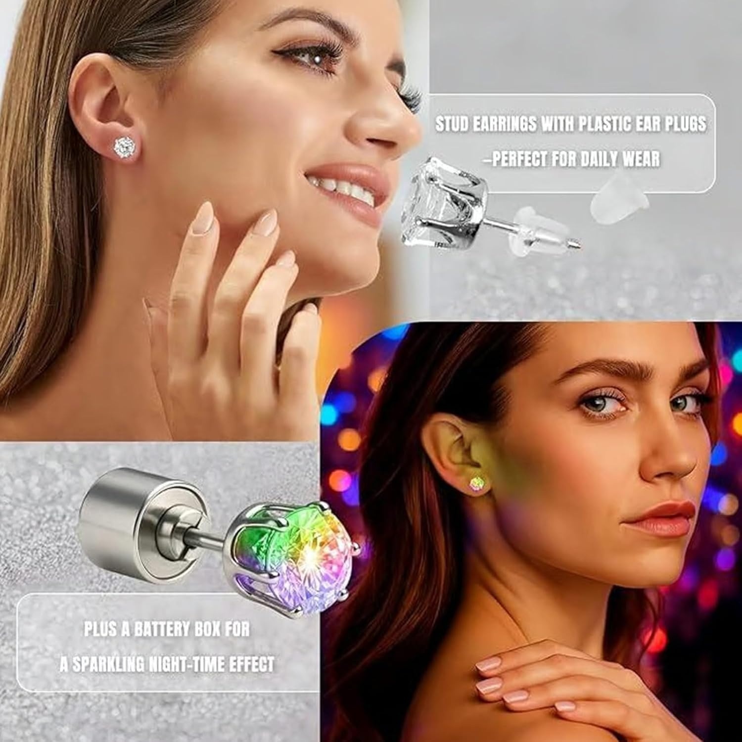 Light Up Earrings, Flashing Bl - Men'S Fashion Night Out recensie en prijs