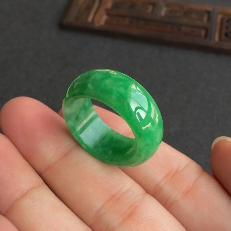 Natural Green Jade Ring Jadeit - Men'S Fashion Rings recensie en prijs