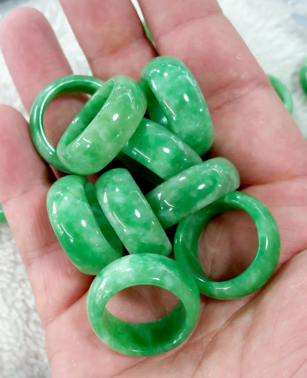 Natural Green Jade Ring Jadeit - Men'S Fashion Rings recensie en prijs