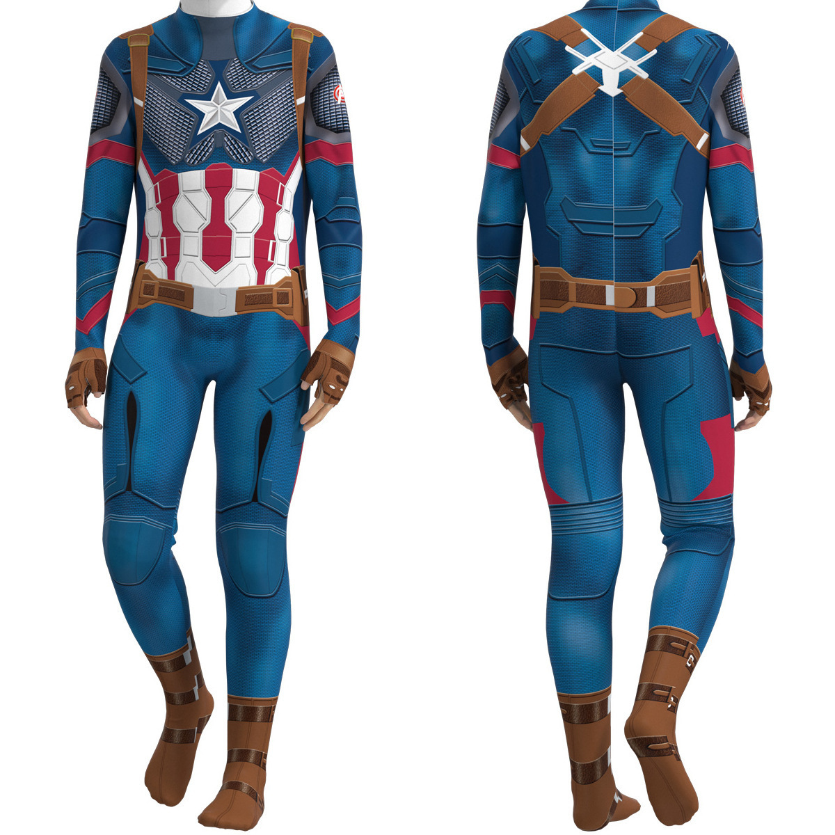 Halloween Cosplay Costume Capt - Mens Fashion Jumpsuit recensie en prijs