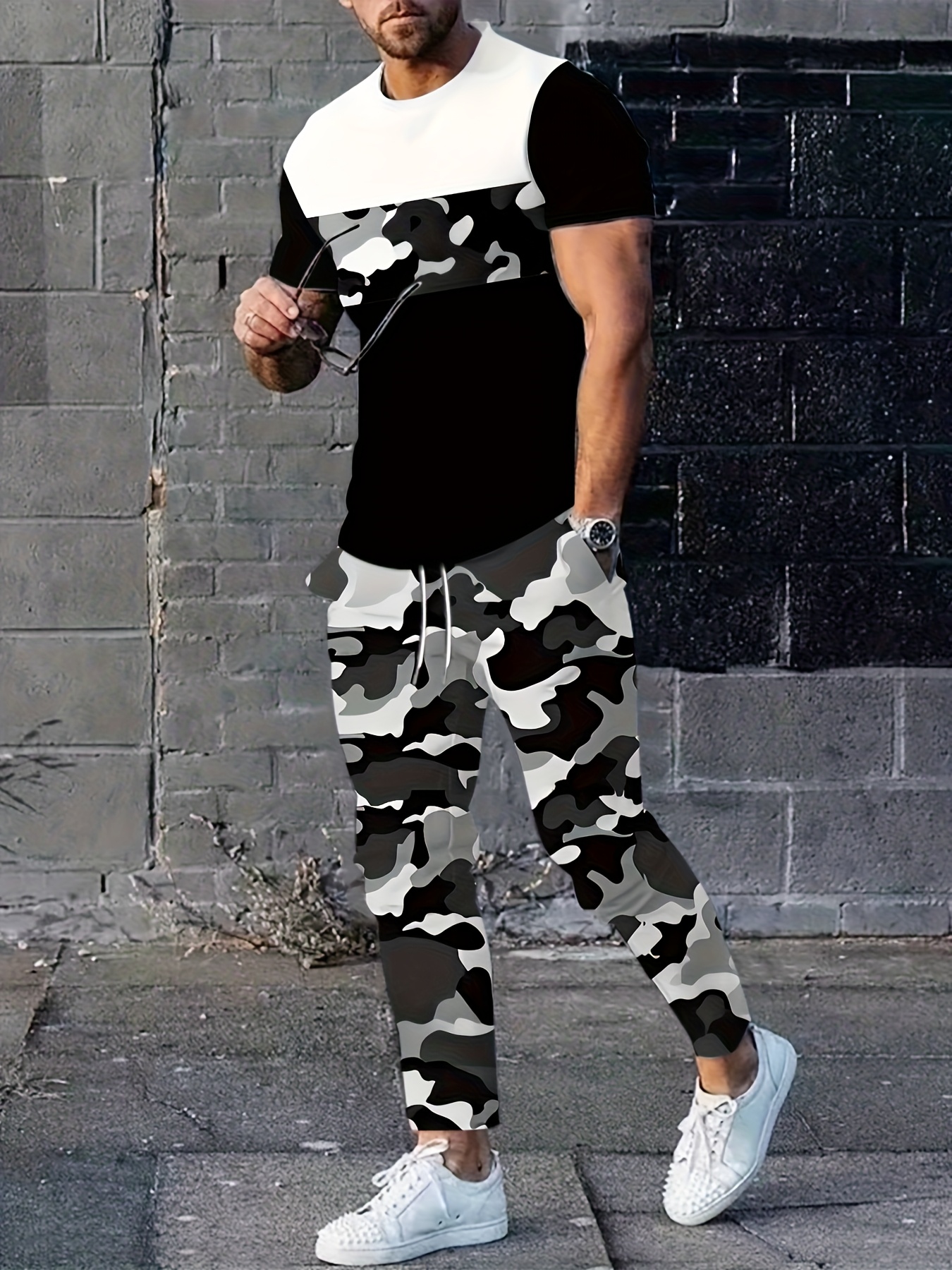 2026 Summer New Men's Short-Sl - Mens Fashion Camo Pants recensie en prijs