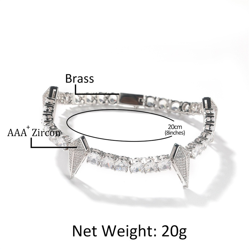 8inch Punk Hip Hop Spiked Brac - Men'S Fashion Night Out recensie en prijs
