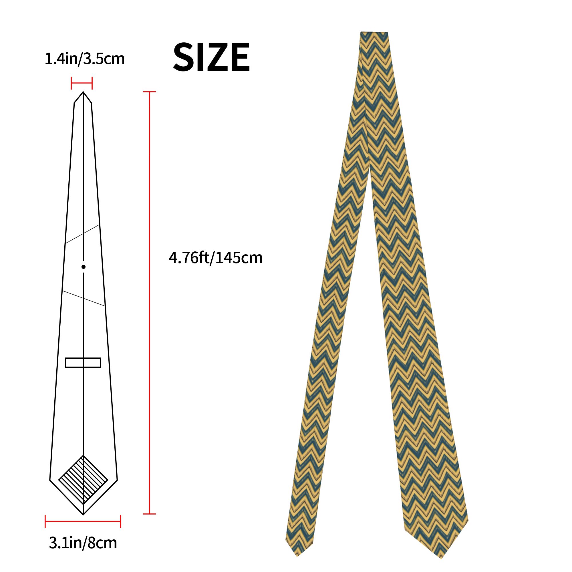 Hand Drawn Chevron Zig Zag Tie - Mens Fashion In The 1920S recensie en prijs