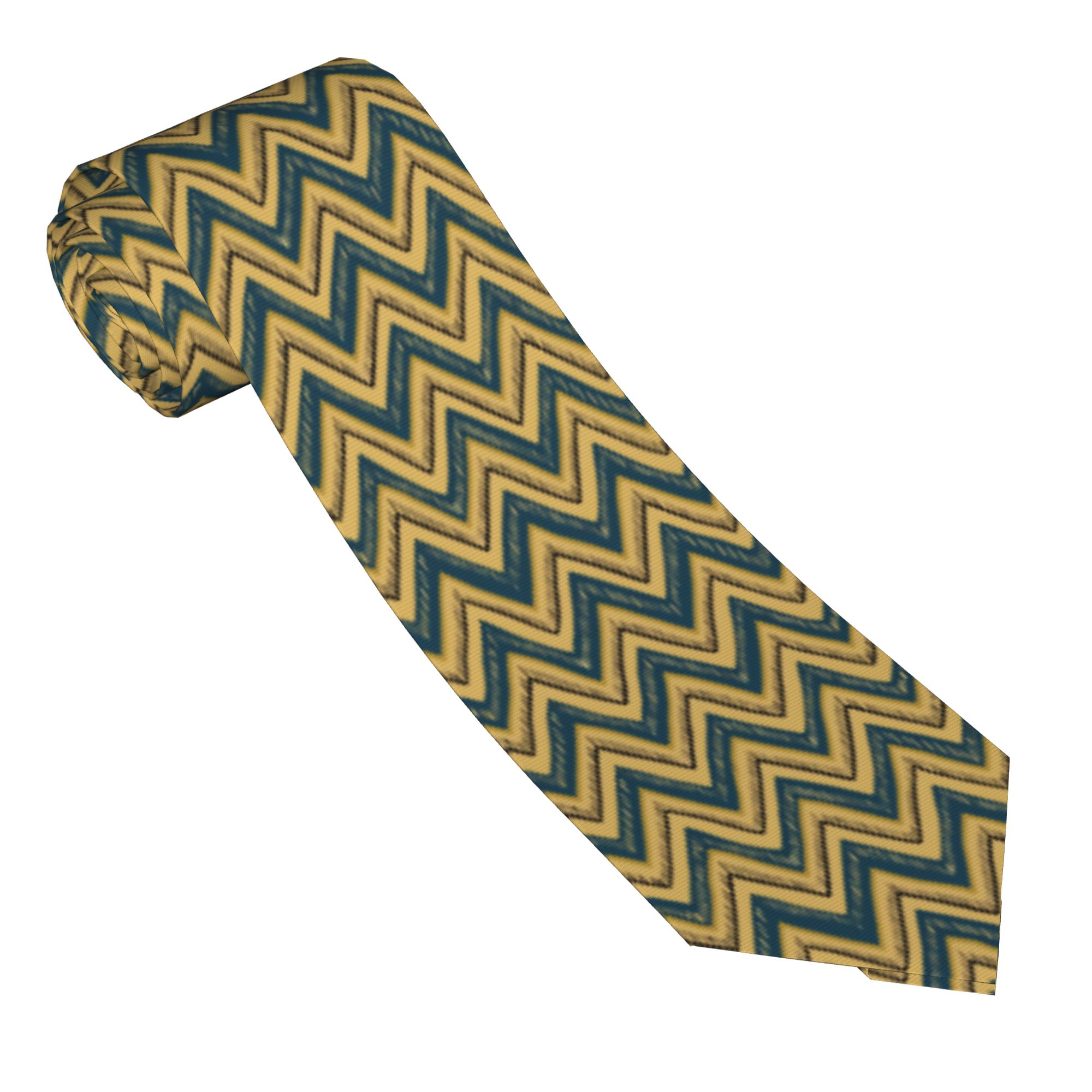 Hand Drawn Chevron Zig Zag Tie - Mens Fashion In The 1920S recensie en prijs
