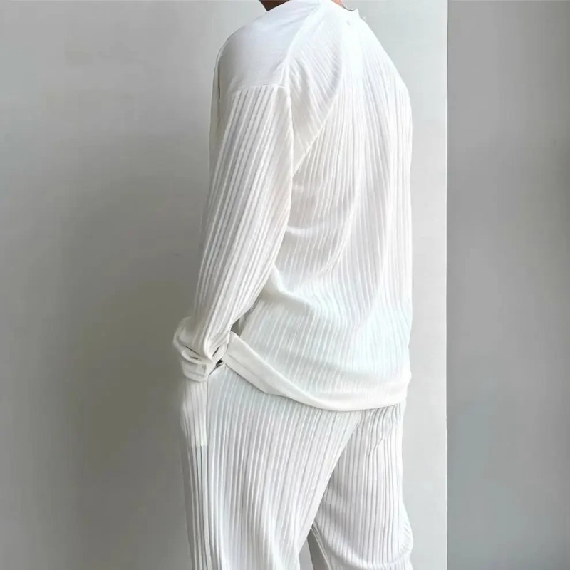 Thin Solid Color Sexy Deep V C - Knitted Cardigan Men recensie en prijs