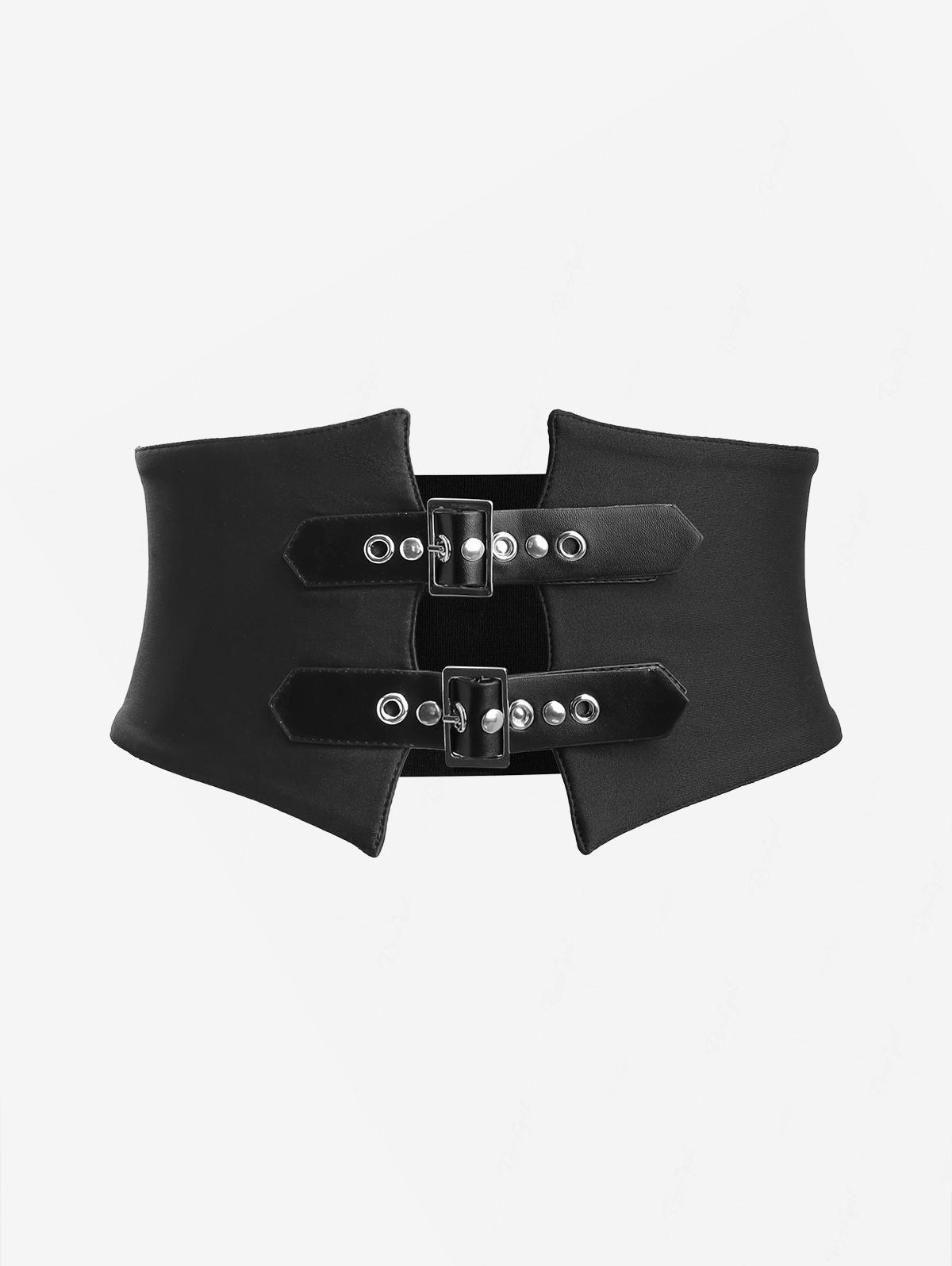 Gothic Skull Bone Printed Dres - Leather Belt Braided recensie en prijs