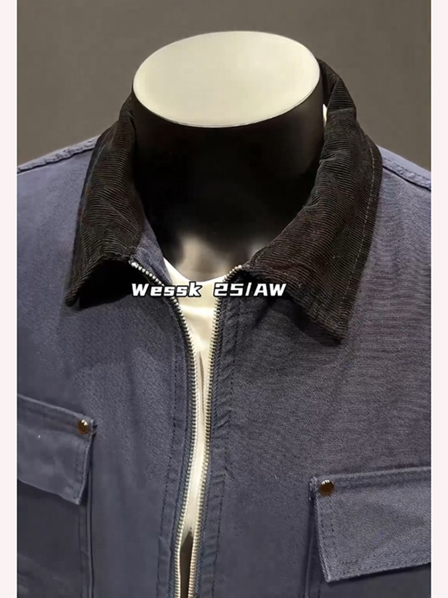 Blue Harajuku Style Stand Coll - Harrington Jacket recensie en prijs