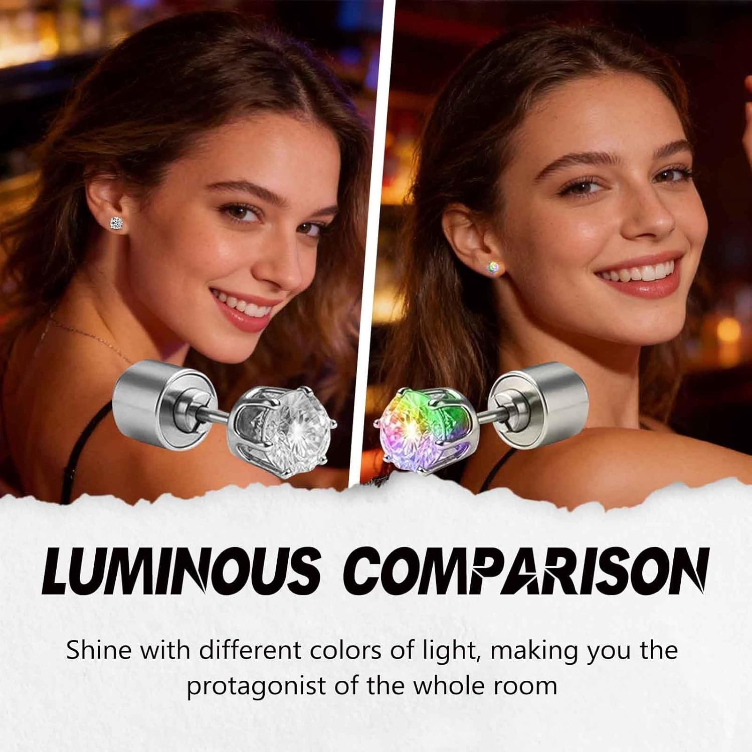 Light Up Earrings, Flashing Bl - Men'S Fashion Night Out recensie en prijs