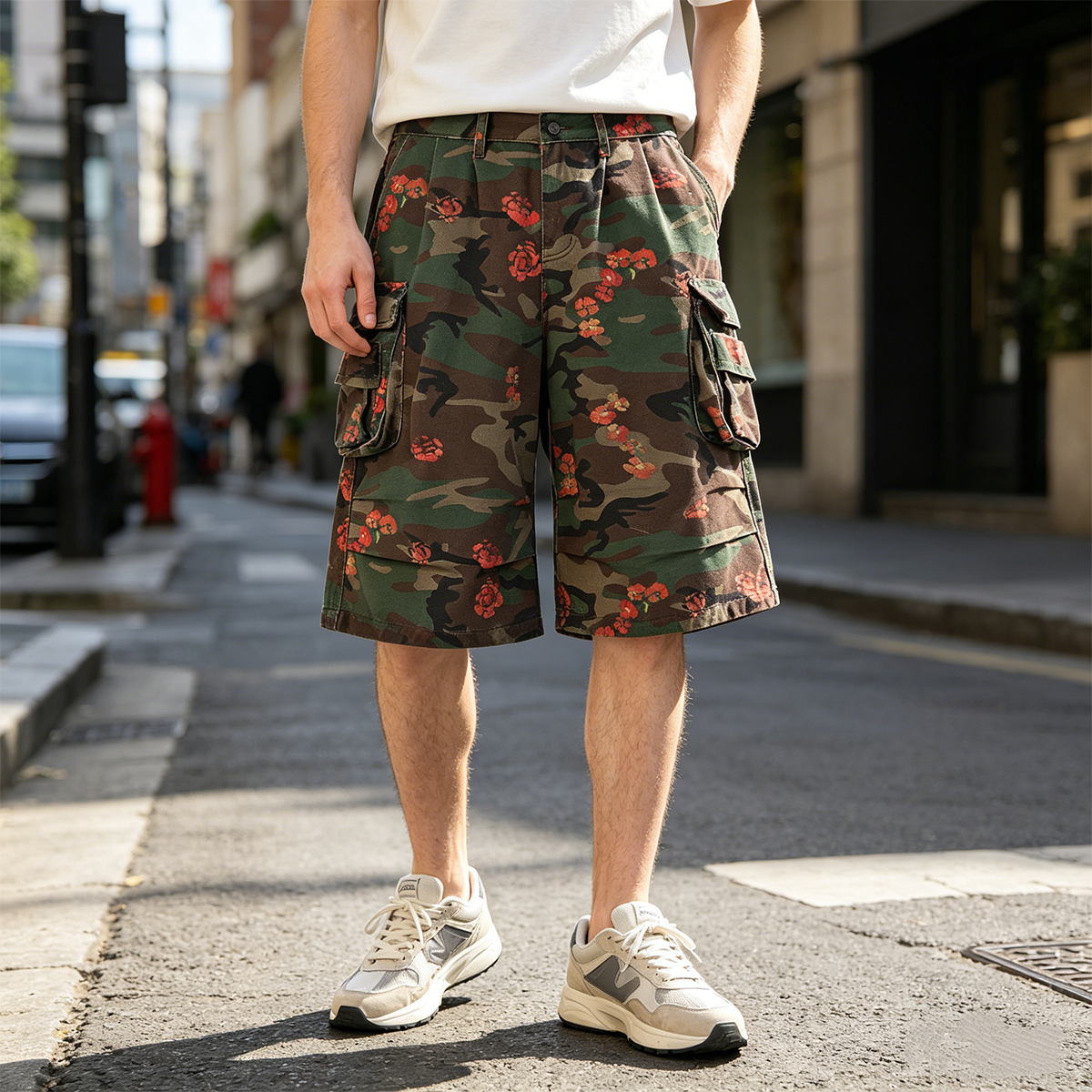 Men's Camo Floral Cargo Shorts - Mens Fashion Camo Pants recensie en prijs