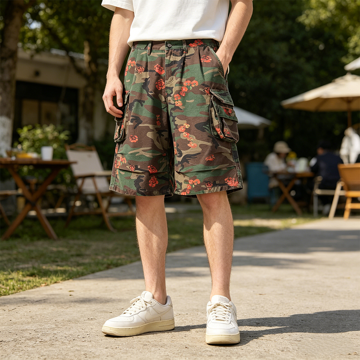 Men's Camo Floral Cargo Shorts - Mens Fashion Camo Pants recensie en prijs