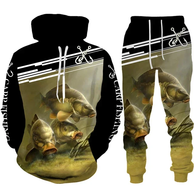 Novelty 3D Fish Printed Men Wo - Mens Fashion Camo Pants recensie en prijs