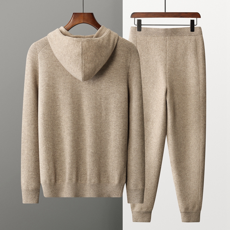 New 100% Cashmere Suit For Men - Knitted Cardigan Men recensie en prijs