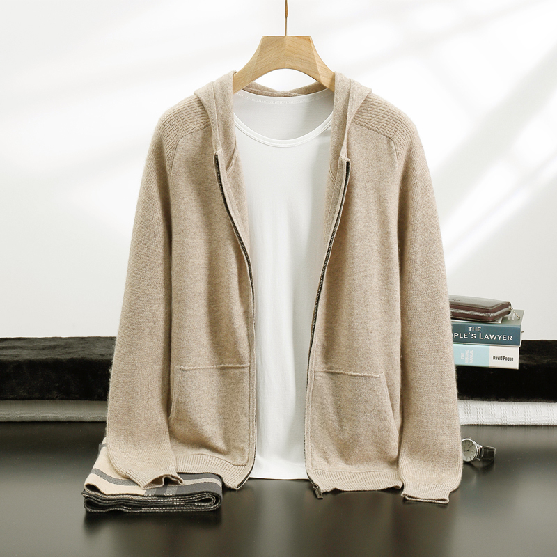 New 100% Cashmere Suit For Men - Knitted Cardigan Men recensie en prijs