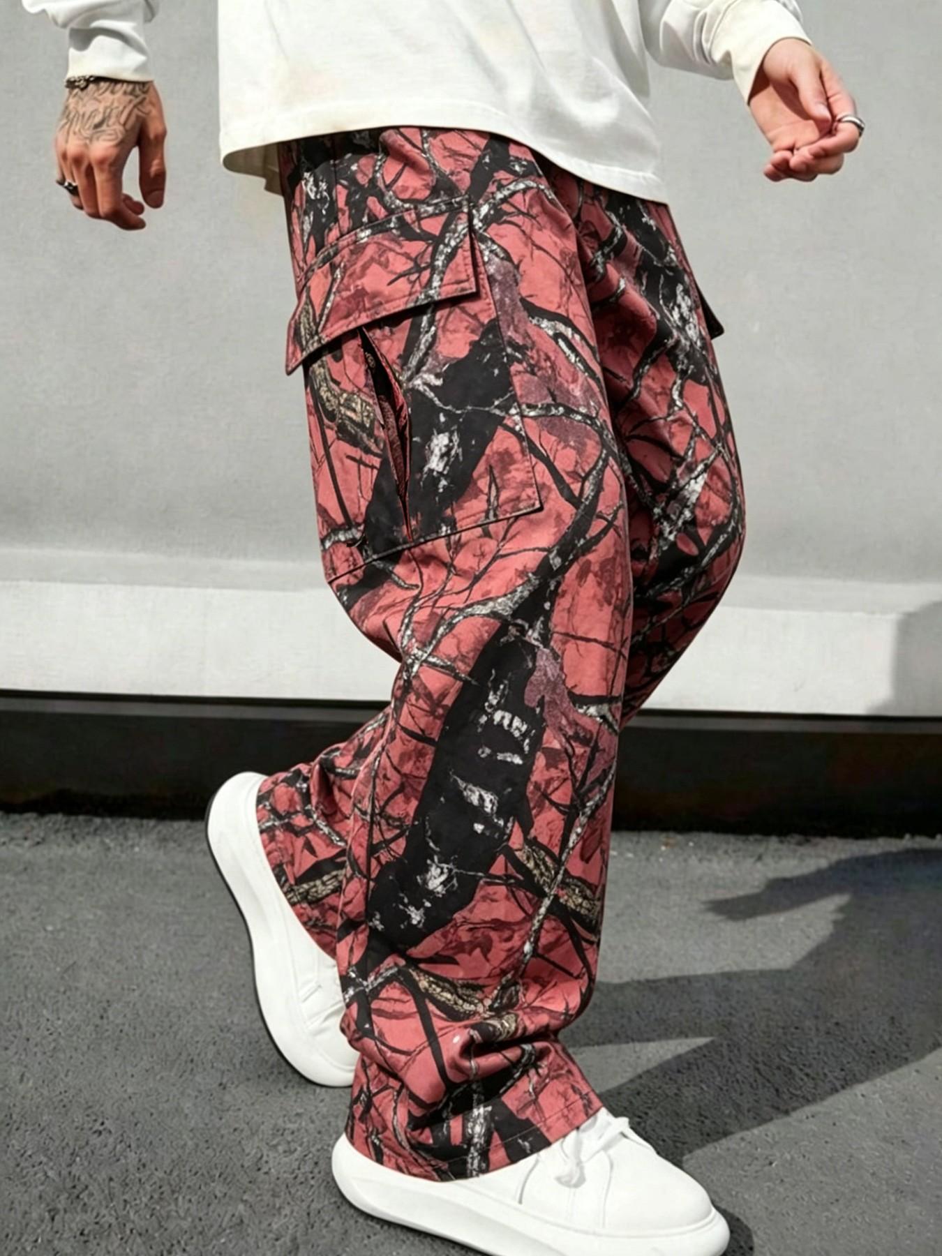 Men's Camo Straight Leg Loose  - Mens Fashion Camo Pants recensie en prijs