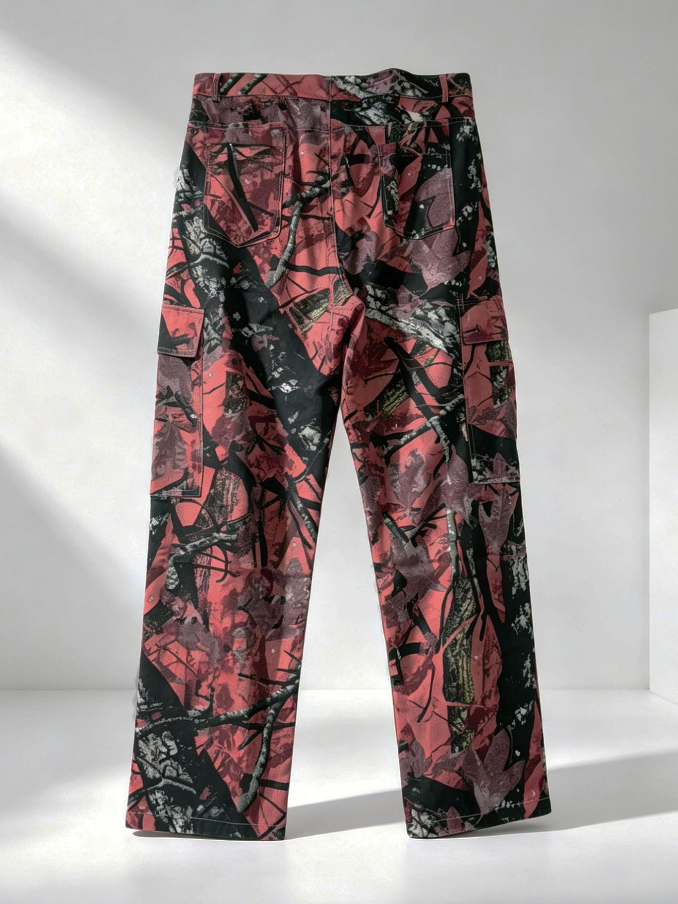 Men's Camo Straight Leg Loose  - Mens Fashion Camo Pants recensie en prijs