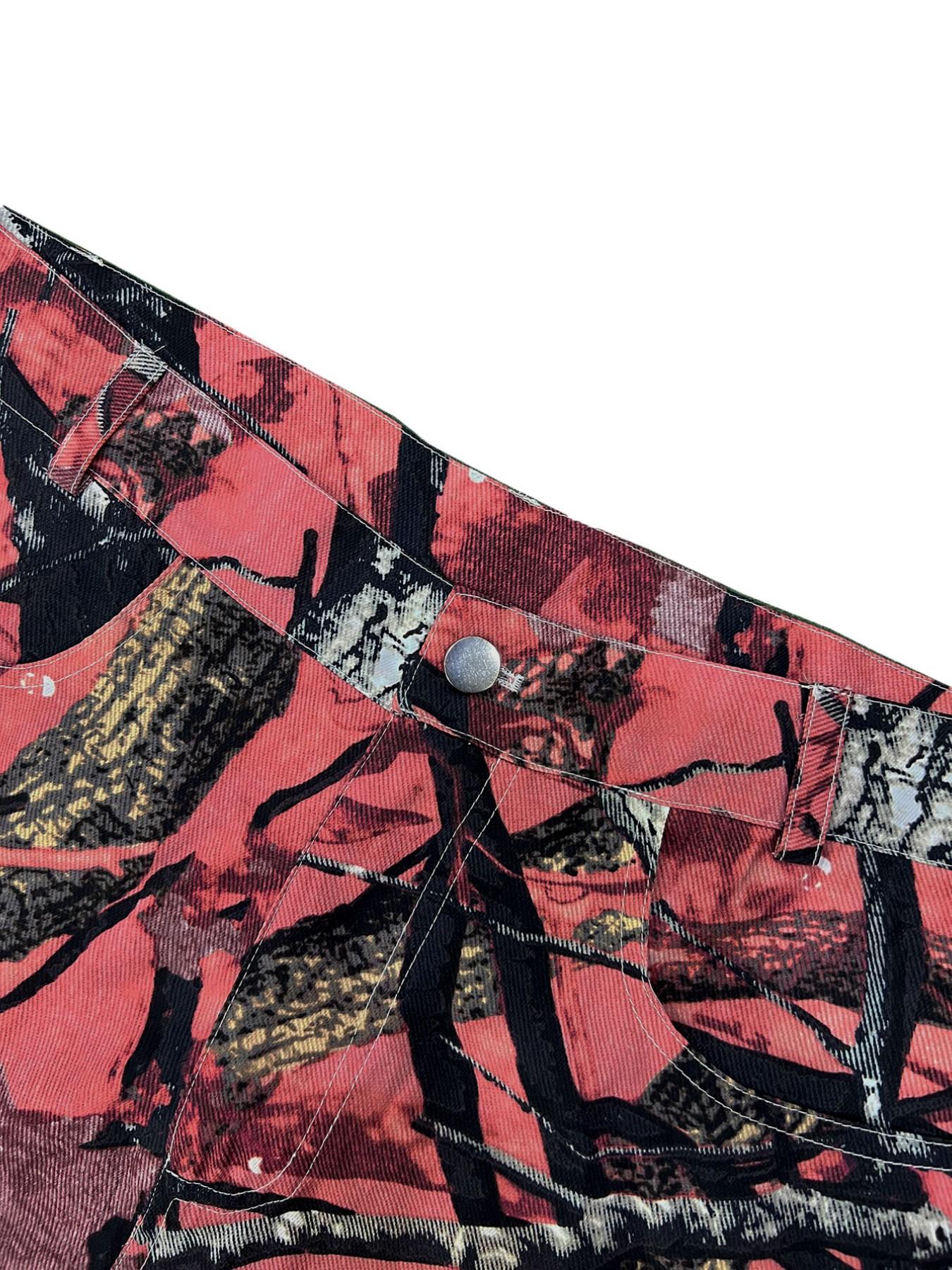 Men's Camo Straight Leg Loose  - Mens Fashion Camo Pants recensie en prijs
