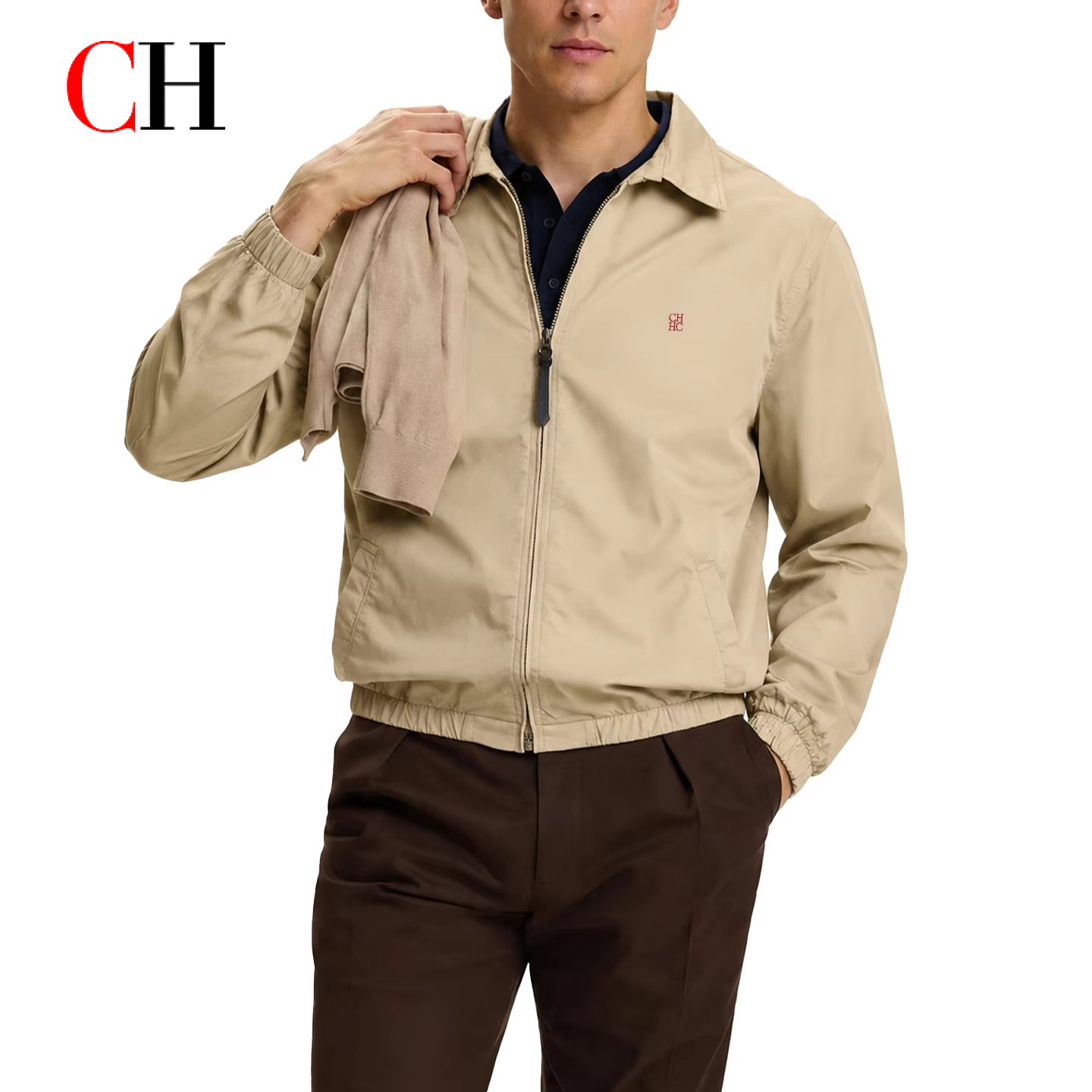CH Logo Embroidered Premium Ha - Harrington Jacket recensie en prijs