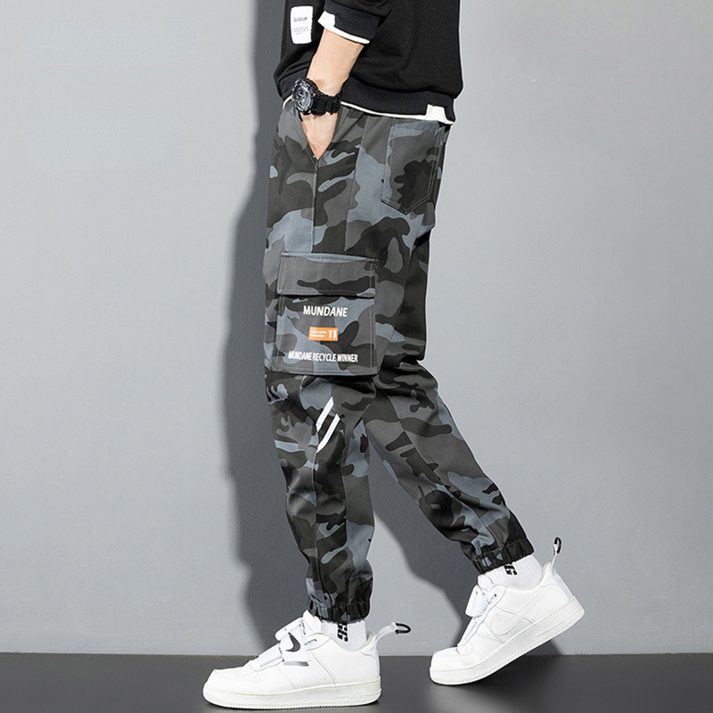 Orange Cargo Pants Men Hip Hop - Mens Fashion Camo Pants recensie en prijs