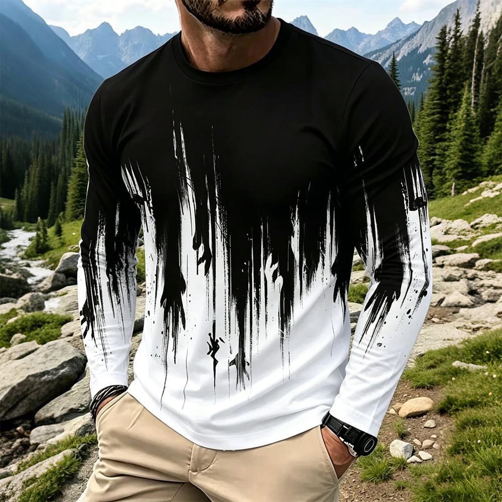 Men's Gradient Ink Splash Long - Men'S Fashion For Summer recensie en prijs