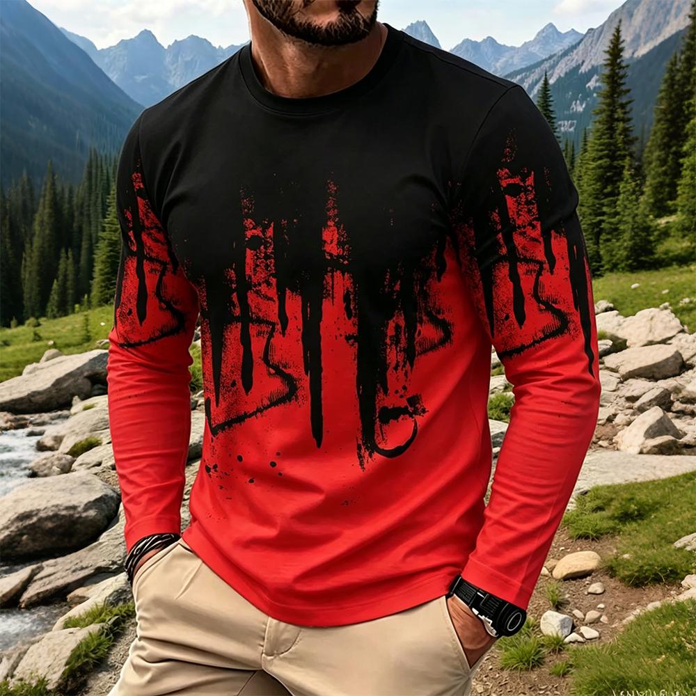 Men's Gradient Ink Splash Long - Men'S Fashion For Summer recensie en prijs
