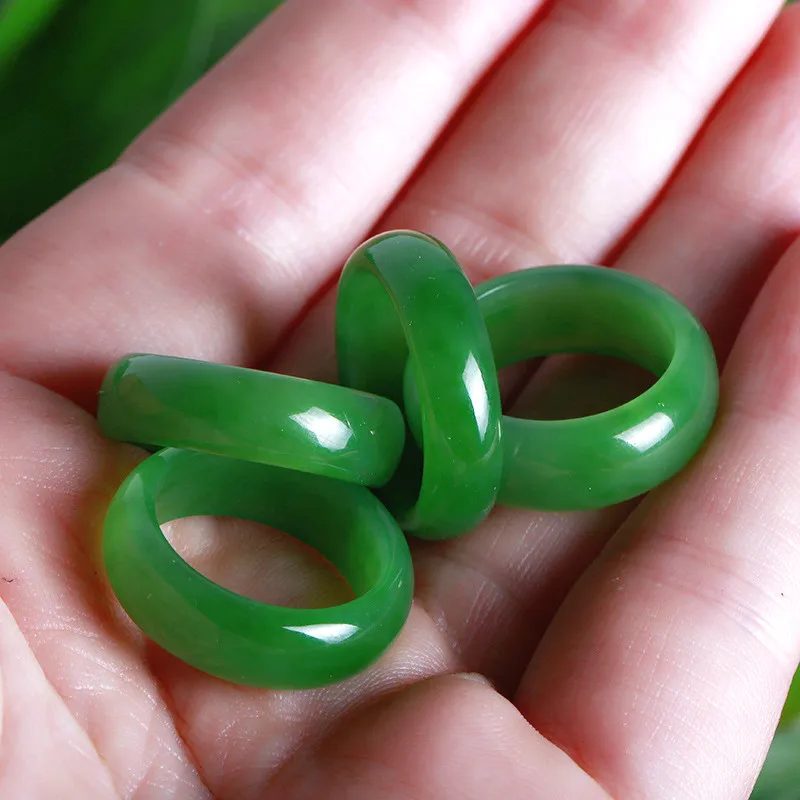 Natural Green Hetian Jade Ring - Men'S Fashion Rings recensie en prijs