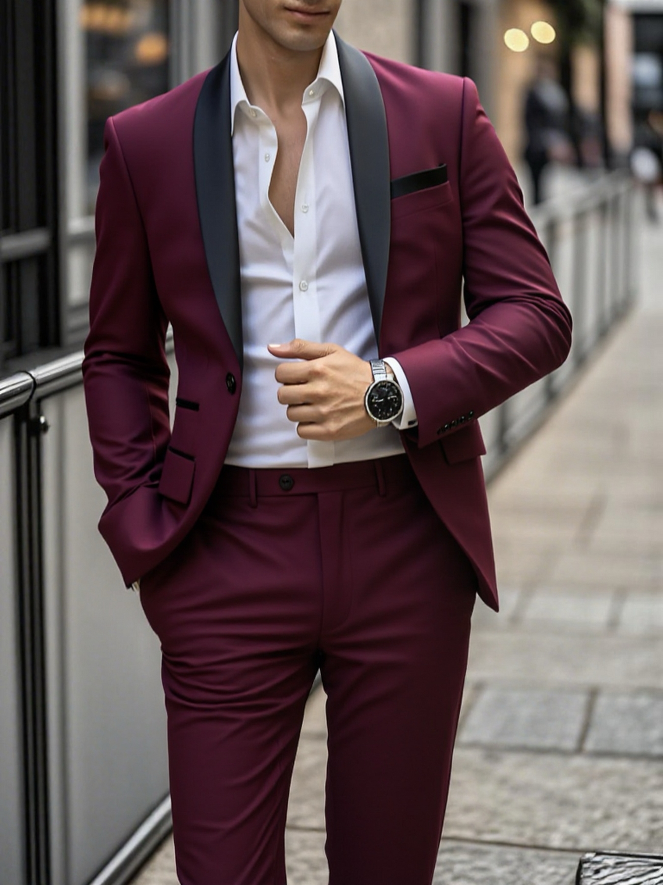 Men's Shawl Lapel Two Piece Su - Men'S Fashion Night Out recensie en prijs